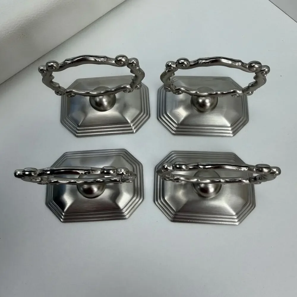 Southern Living Home Redmont Heirloom Place Card Holders Napkin Rings Set of 4